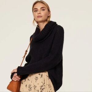 The Odell's Slouchy Black Knit Sweater Size S